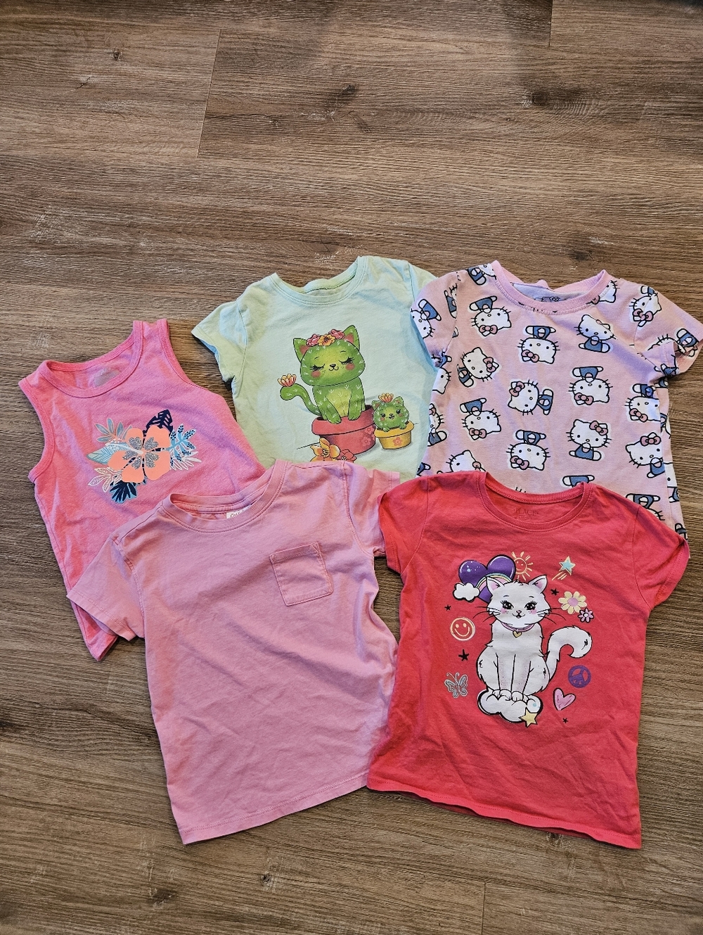 Girls 5t Spring/Summer T Shirt Bundle